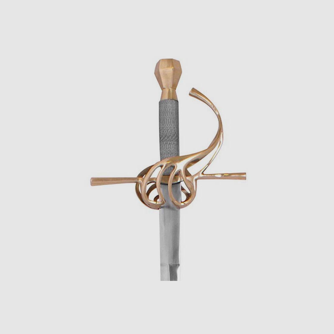 Rapier 17. Jahrhundert mit Griffpartie aus Messing