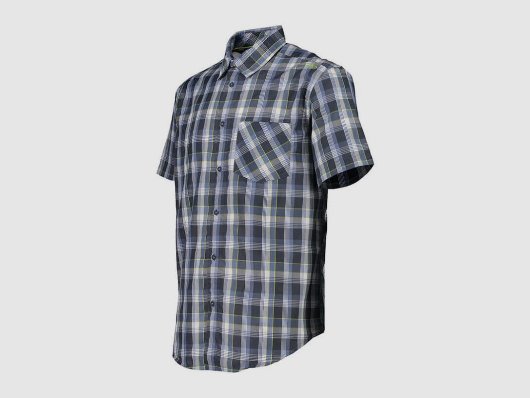 CMP Kurzarm-Hemd mit Karomuster Plutone-Cosmo 56