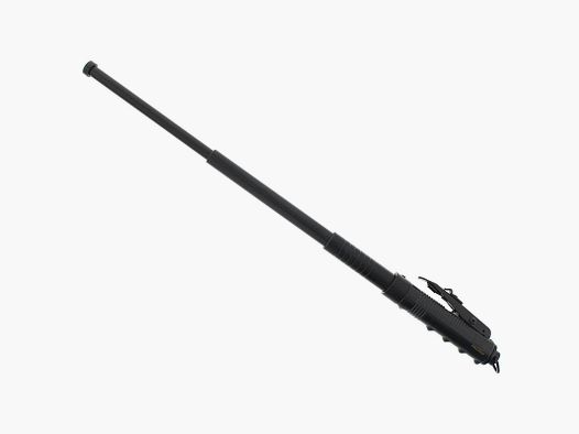 Automatik Teleskopschlagstock 19,5'' mit Gürtelholster - Schwarz