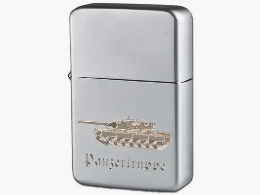 Bundeswehr Original Bundeswehr Original Feuerzeug Z-Plus Gas mit Gravur Panzertruppe