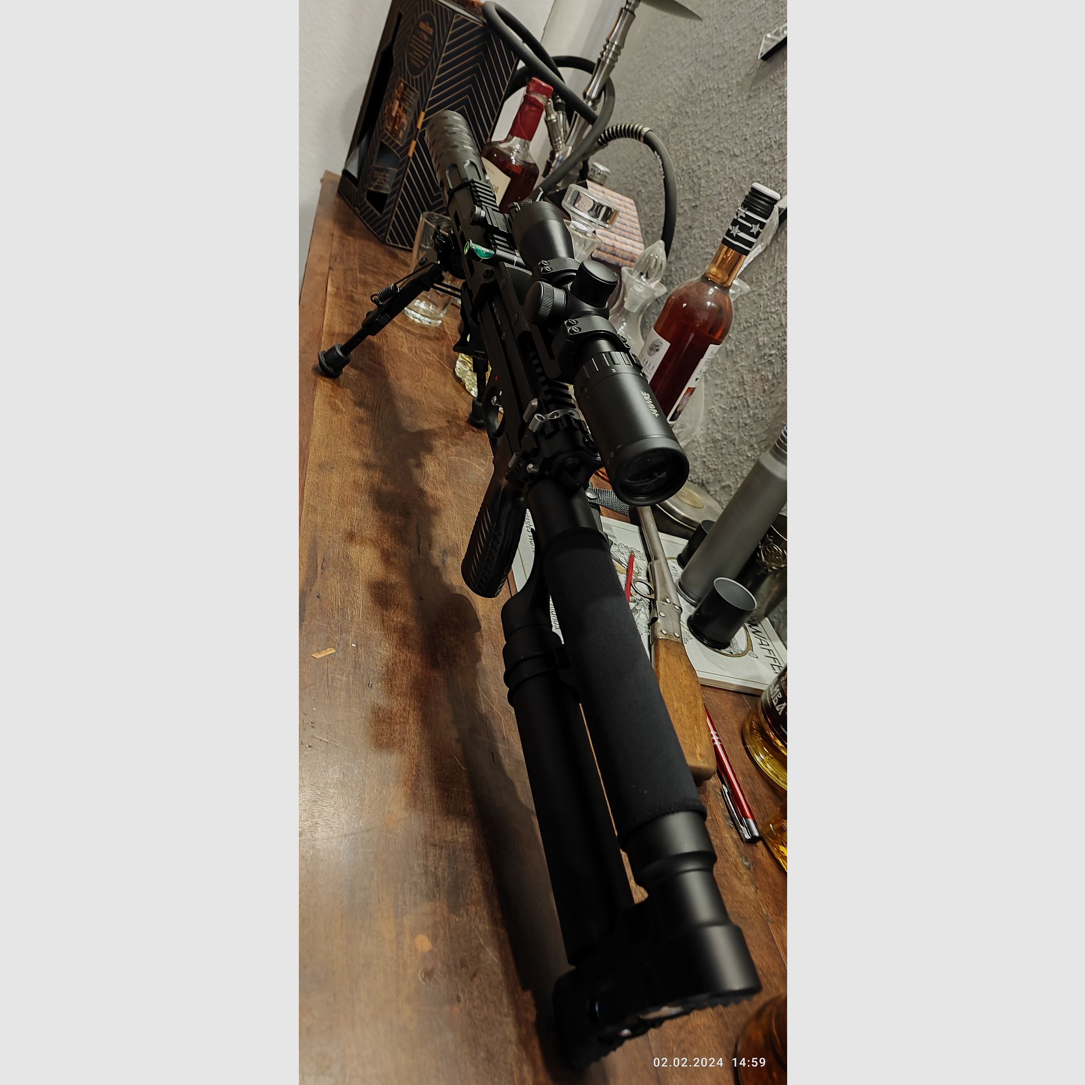 Edgun Leshiy with many accessories in AR15 style. With remaining warranty.