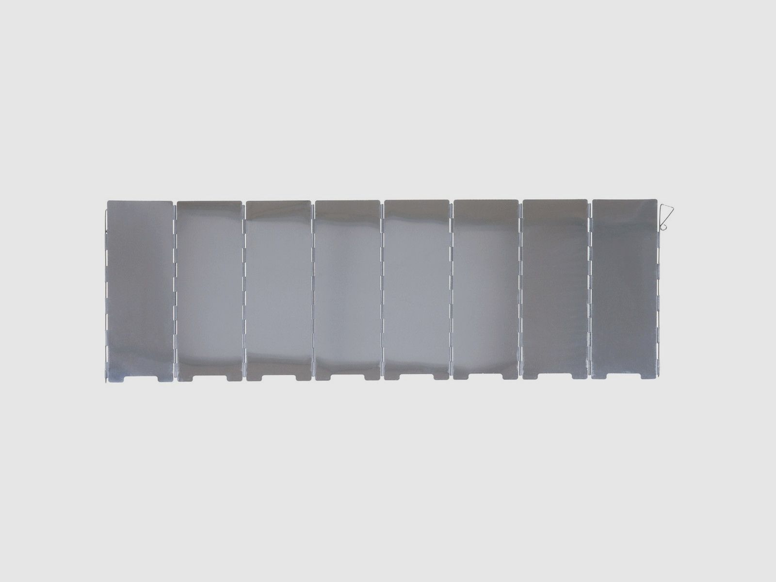 FOX Outdoor Windschutz, Alu, faltbar, groß, 8 Lamellen, 67 x 24 cm