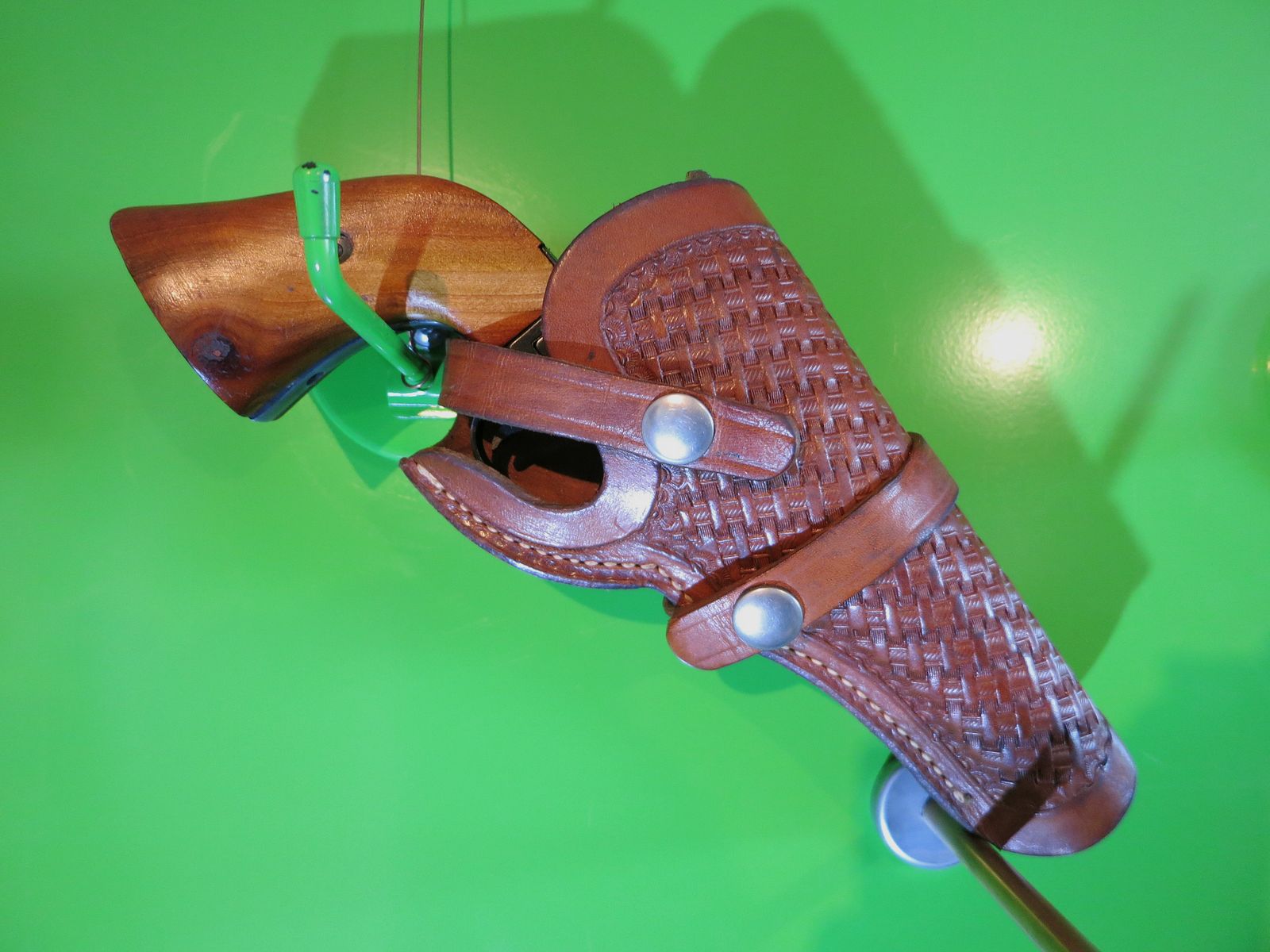 Gürtelholster Revolver,  Leder handgenäht, für Taschen-Revolver, Viking/Mexico    #16-