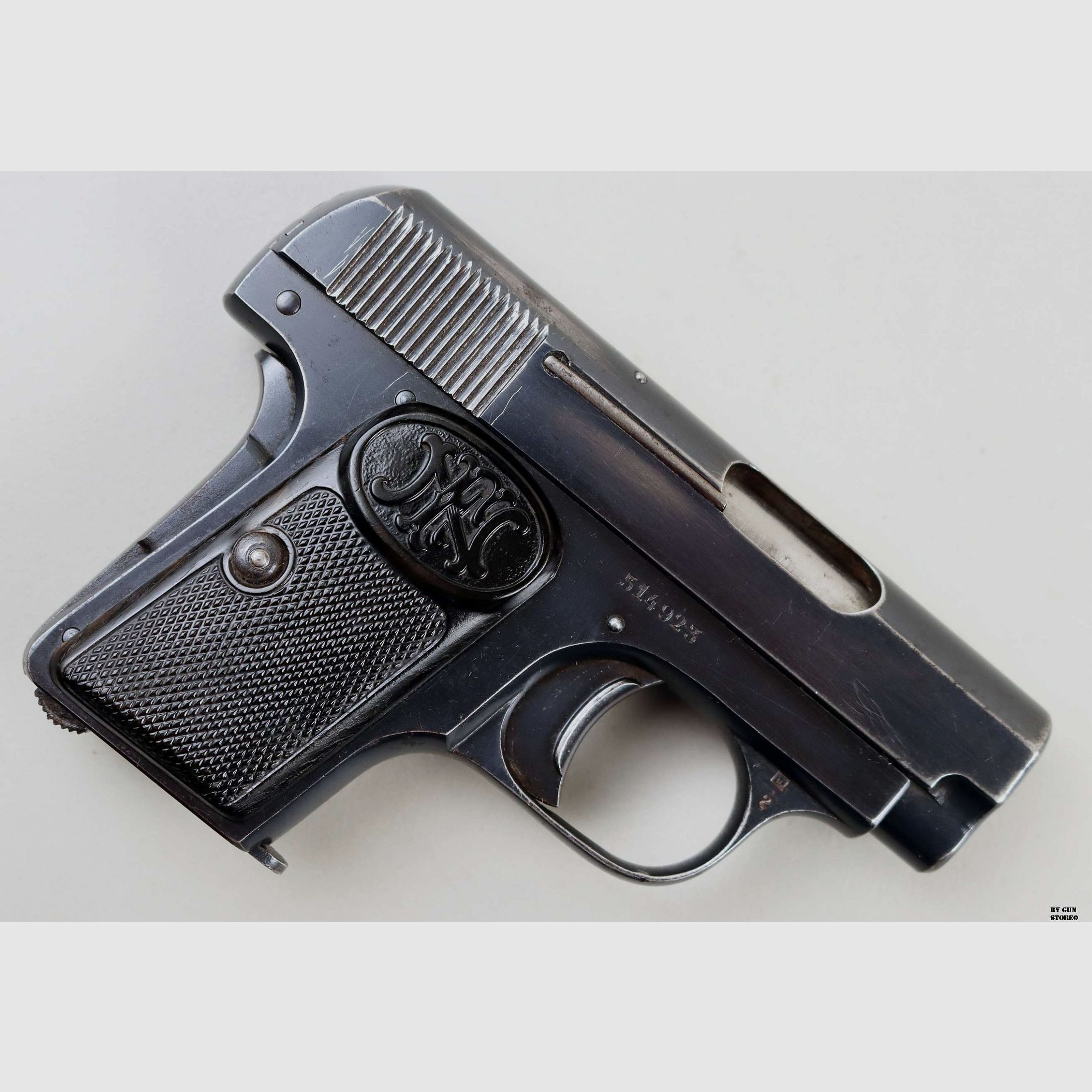 PISTOLA F.N. BROWNING MOD. 1906 CAL. 6,35 matr. 514923, immagine 4 di 6