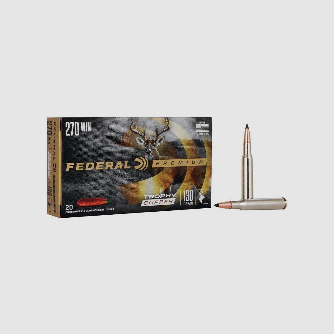 FEDERAL 270WIN 130GR TROPHY COPPER, afbeelding 1 van 2
