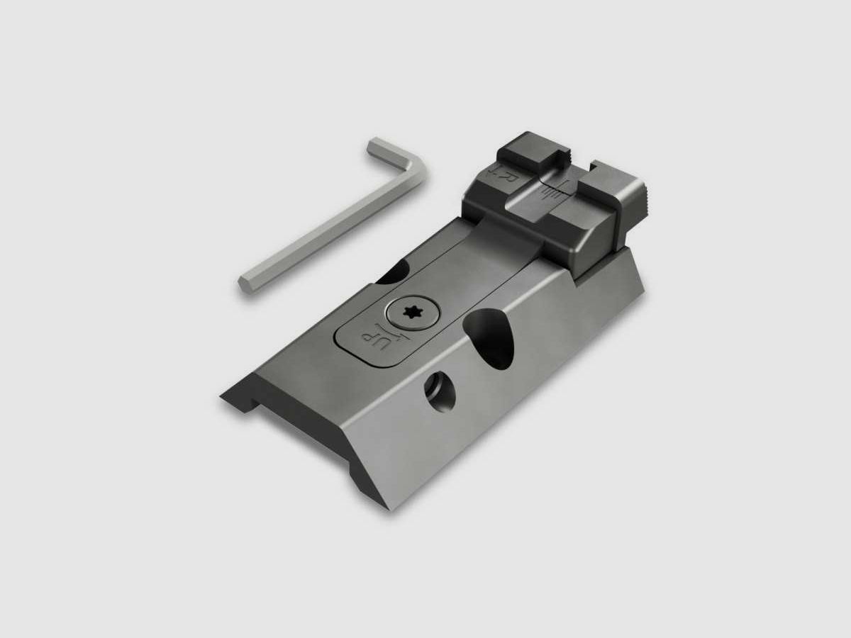 HAUSSE REGLABLE AVEC PLATINE NOIRE SFX/COMBAT CANIK, image 3 sur 3