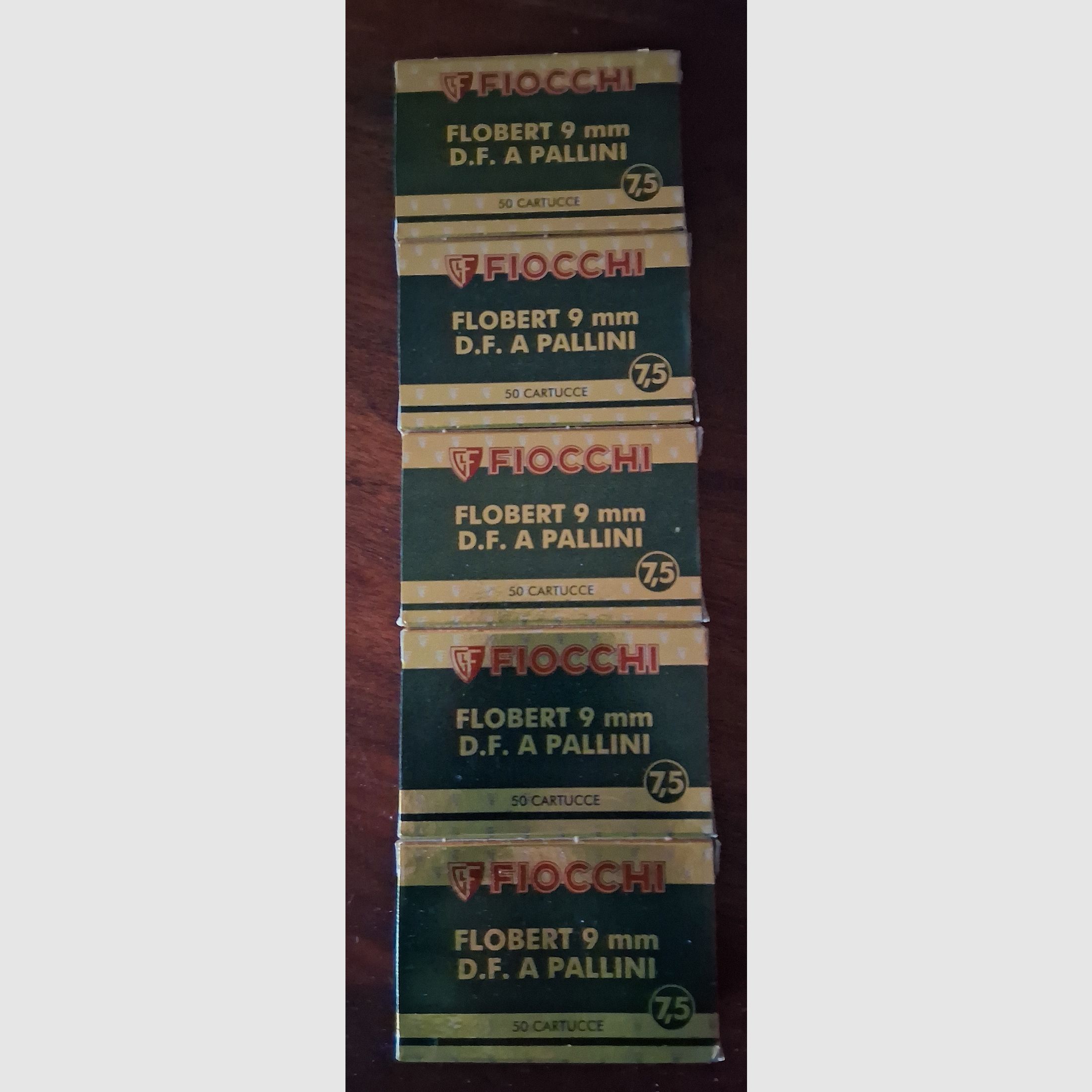 FIOCCHI Flobert 9mm Shots D.F. APALLINI 50 sztuk w opakowaniu N°7,5 - 2,4mm