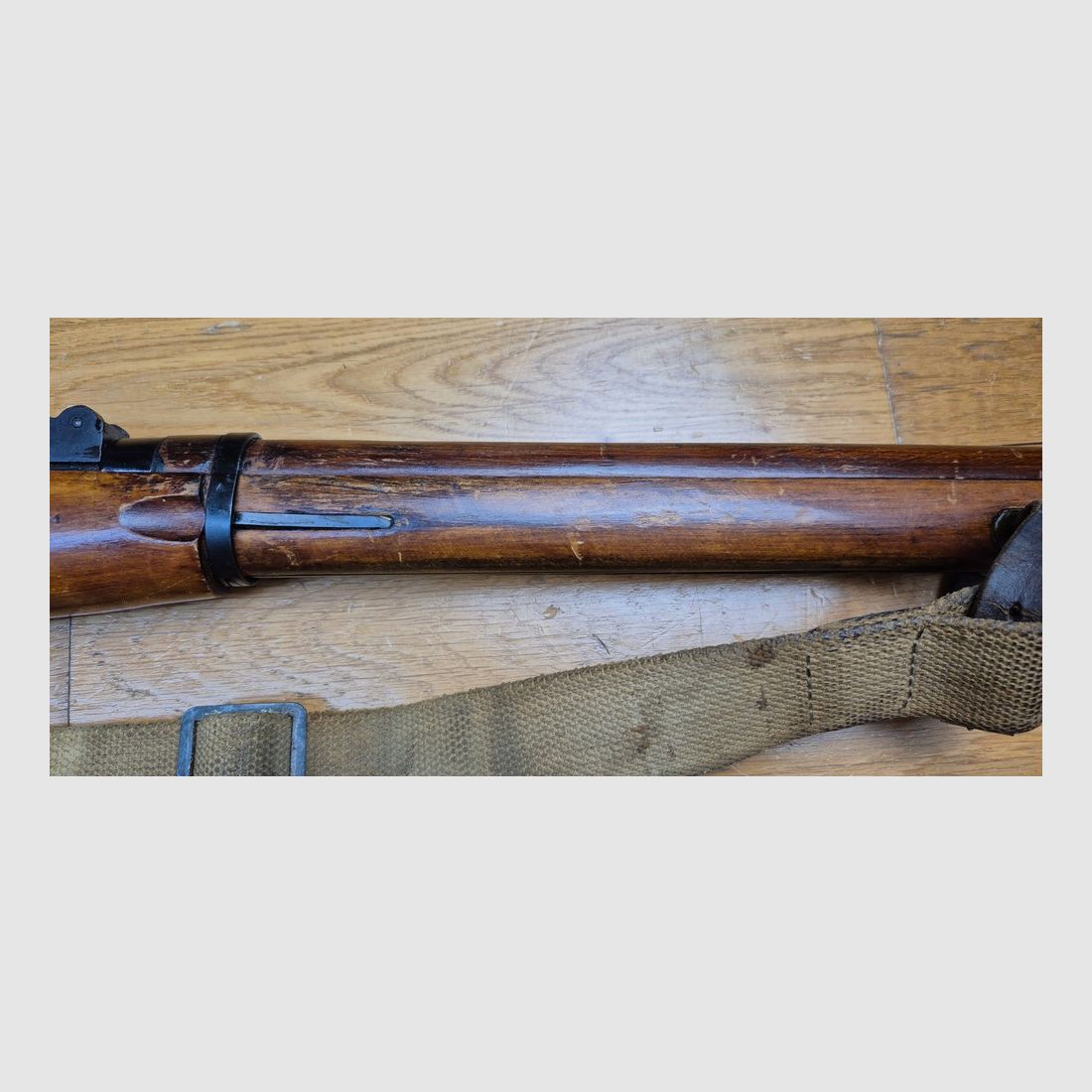 Mosin Nagant Gewehr 1891/30 – Vor-Kriegsqualität – Arsenal von Izhevsk 1926 – Achtkantiger Verschluss – Gewehrriemen und Bajonett – 100% Mono-Nummer – Wunderschöner Lauf – Ausgezeichneter Zustand – Das Mosin-Gewehr oder der Liebesbund von Sergej und Tatiana! – TBE++, Bild 7 von 39