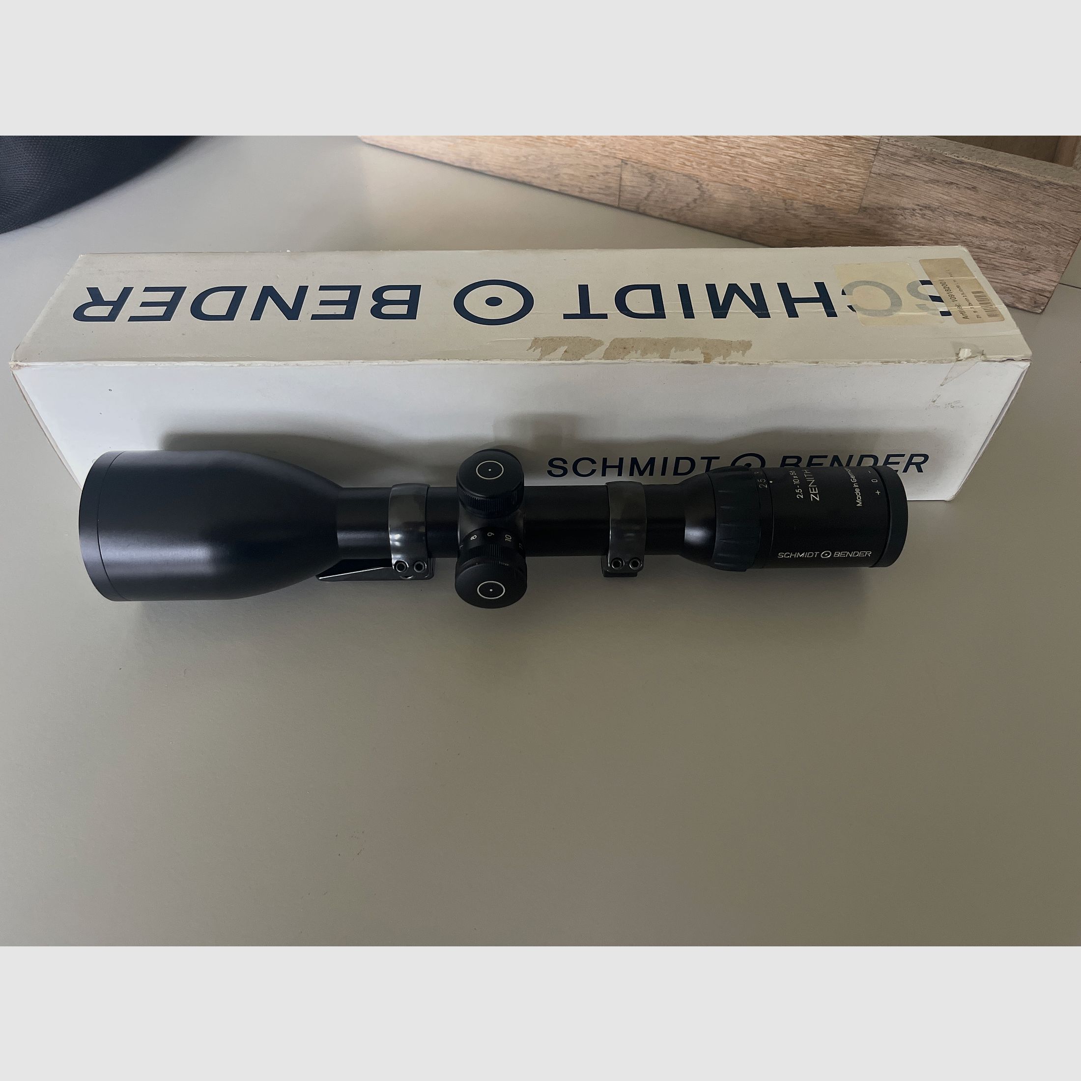 Schmidt and Bender Zenith 2.5-10x56 EAW swivel mount OVP (Zeiss, Swarovski, riflescope)