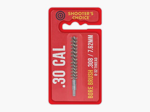 Brosse à canon Shooter’s Choice .30 / 7,62 mm en bronze phosphoreux 3" - 8-32 (SHF-330-3B)