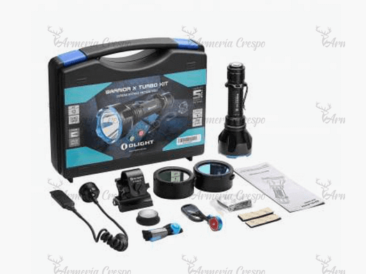 Waffenkit LED Taschenlampe wiederaufladbar Warrior X Turbo 1.100 Lumen Olight