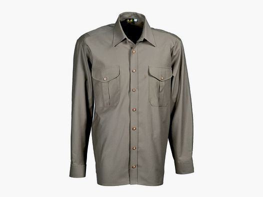 OS Trachten H-Shirt with Flap Pockets and Stretch Zone Long Sleeve