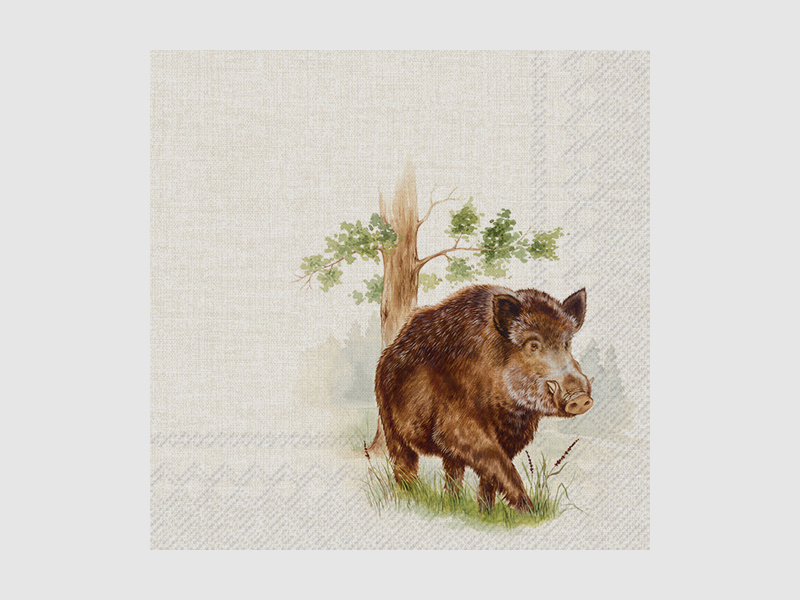 Fritzmann Servietten Wildschwein