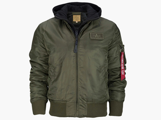 alpha industries Alpha Industries Fliegeracke MA-1 D-Tec dark green schwarz
