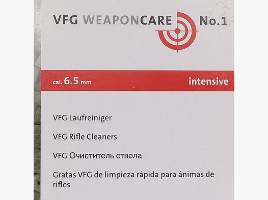 VFG Laufreiniger ''Intensive'' - 6,5mm (50Stk.)