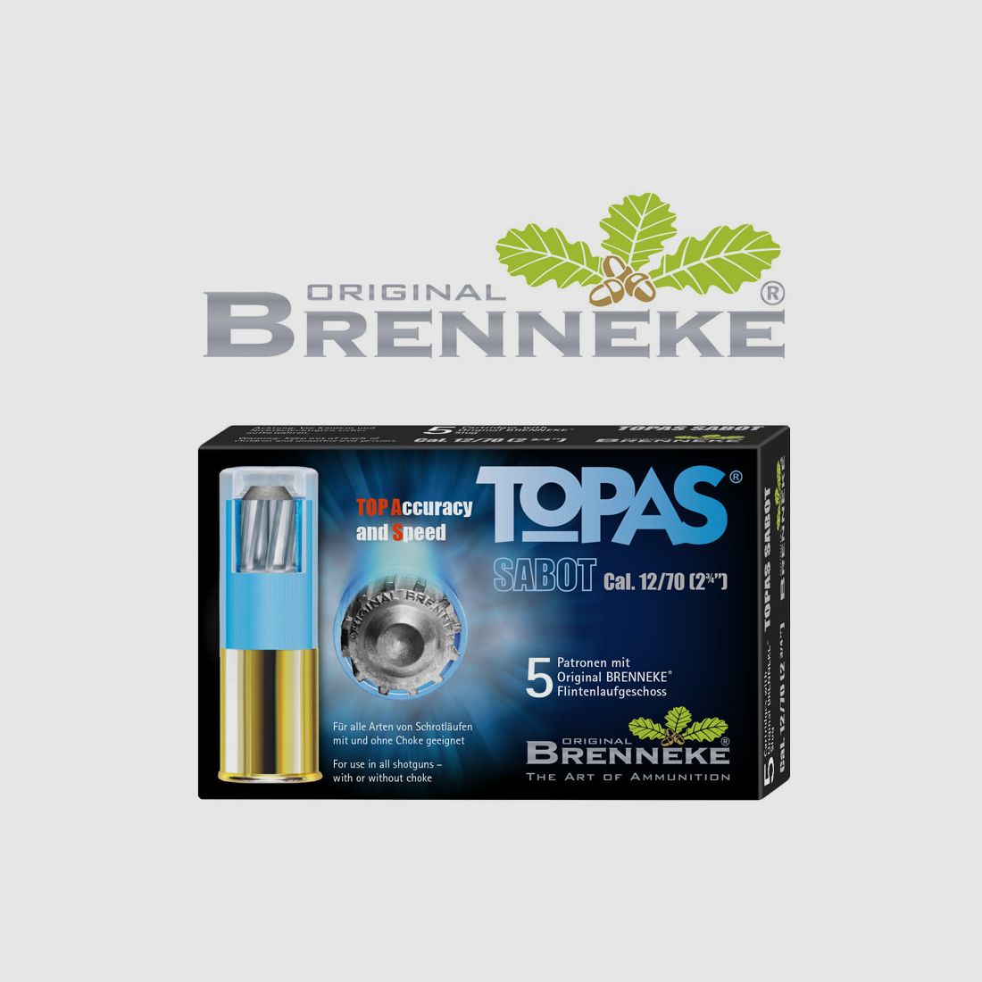 Brenneke TOPAS® Sabot .12/70 20g 5 Patronen