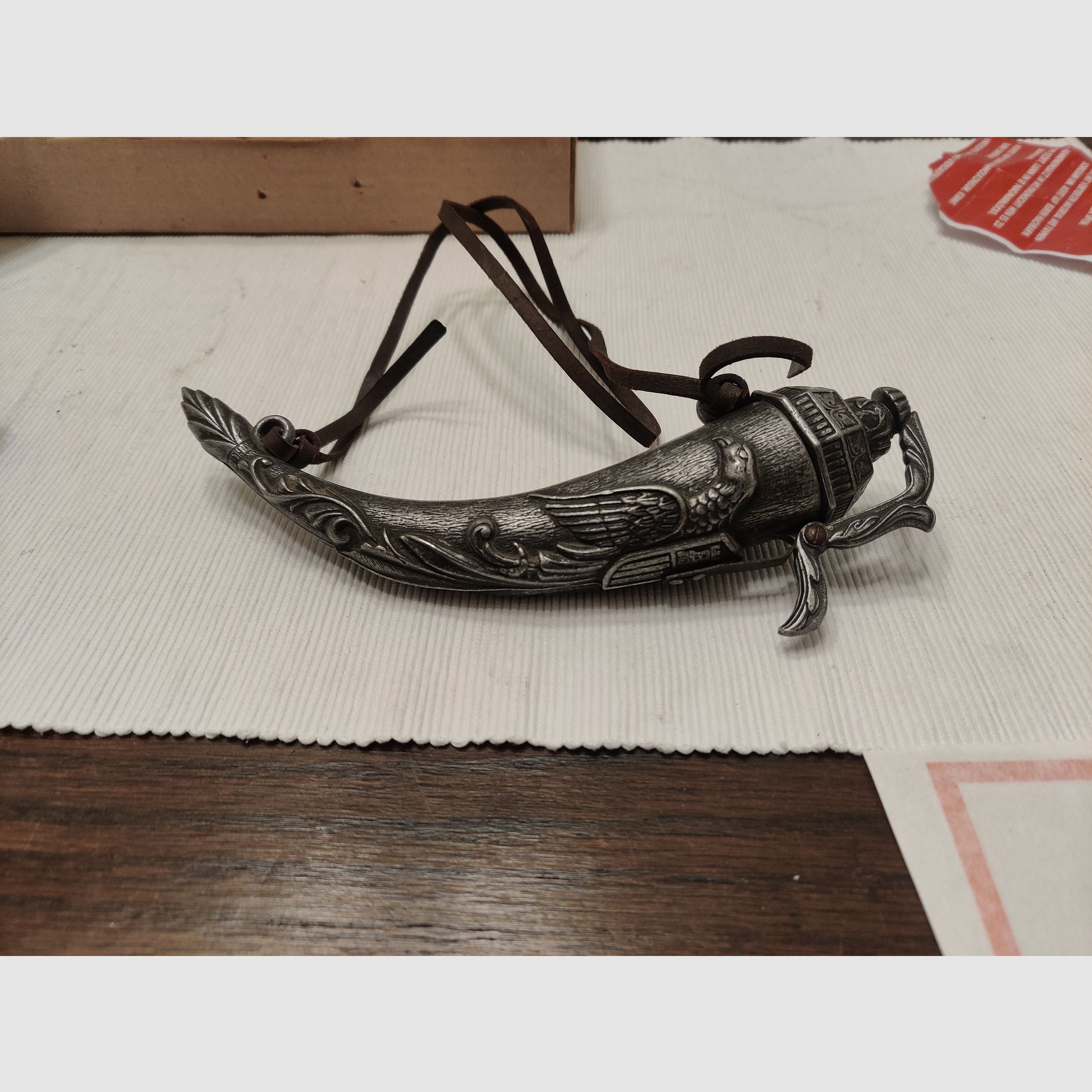 Corne d poudre allemande avec fermeture mobile, 16ème siècle