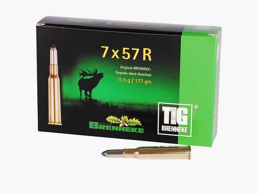 7x57 R TIG 11,5g/177grs. Brenneke