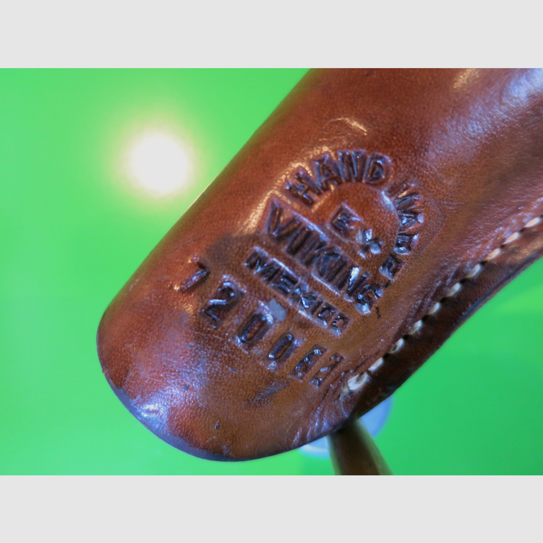 Funda de cinturón para revólver, cuero cosido a mano, para revólveres de bolsillo, Viking/México #16-