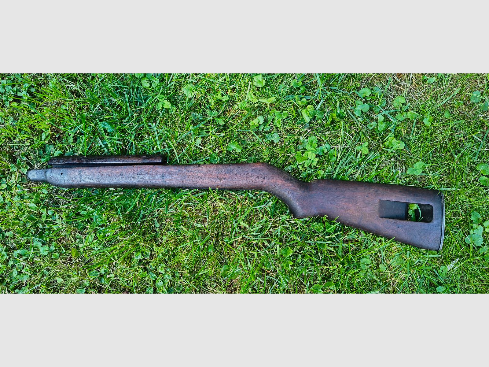 Original M1 Carbine stock, walnut, very good. Wooden stock