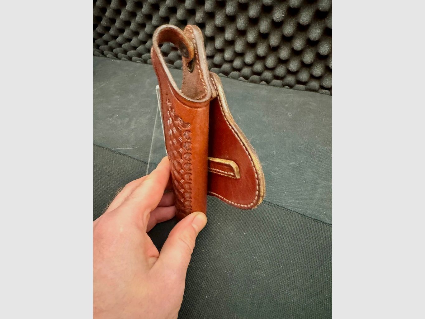 Holster en cuir, holster de ceinture, revolver, style western, cuir épais