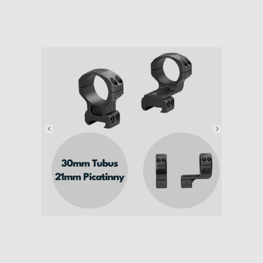 Vector Optics Cantilever Montageringe 30mm (h=32mm), für 21 mm Picatinny