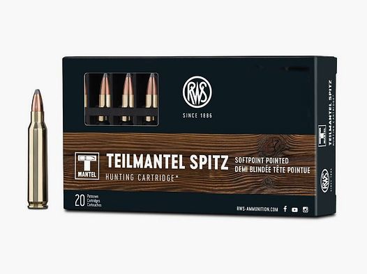 Munitions RWS TM Spitz .223 Rem. 3,6 g / 55 grs