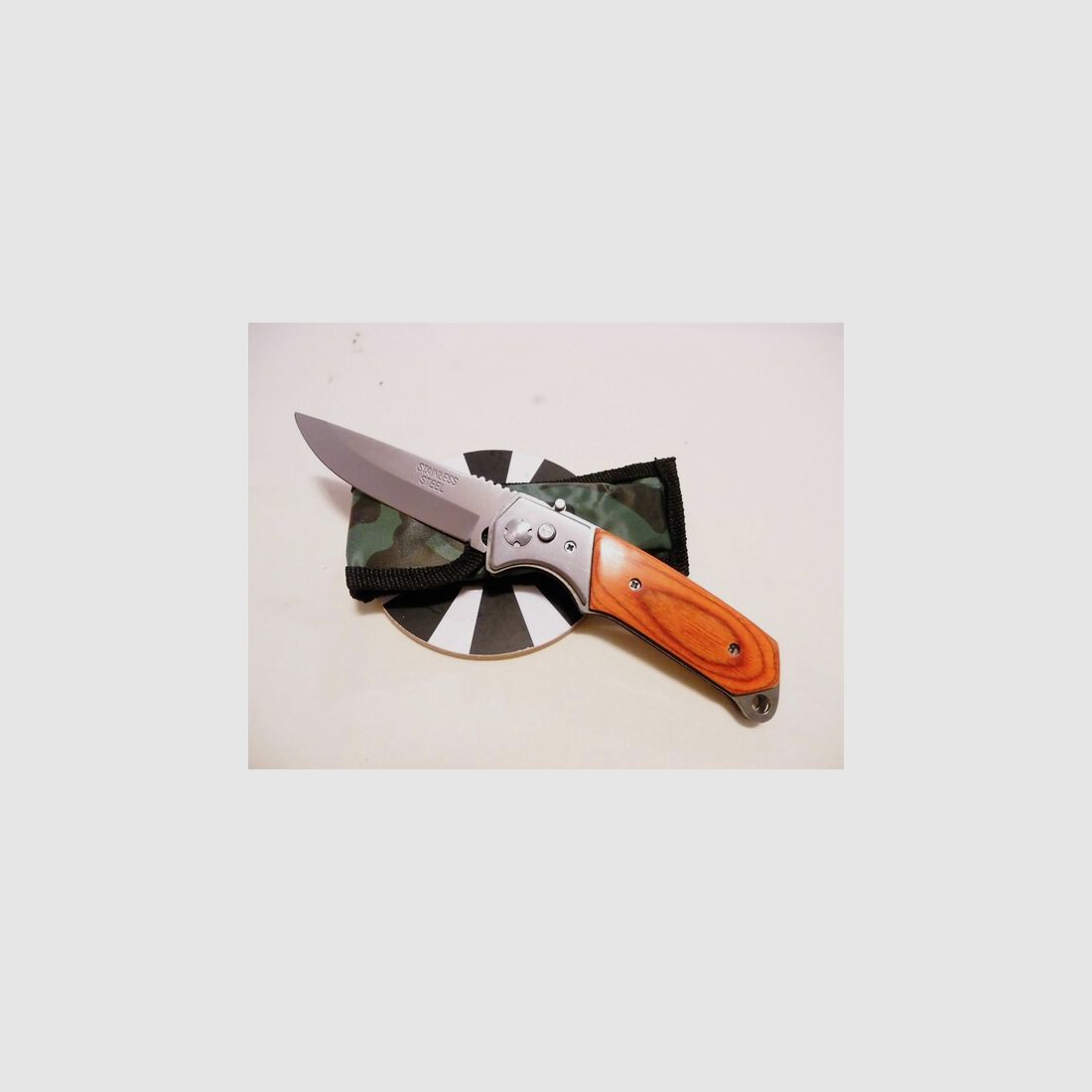 JAGD OUTDOOR Taschen/Klappmesser, Einhand,Automatikmesser,mit Messergürteltasche NEU!