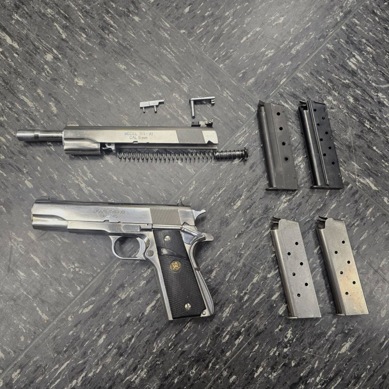 Springfield Armory 1911 – calibro .45 ACP e 9 mm Luger (sistema intercambiabile)