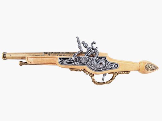 Pistolet à silex couleur ivoire
