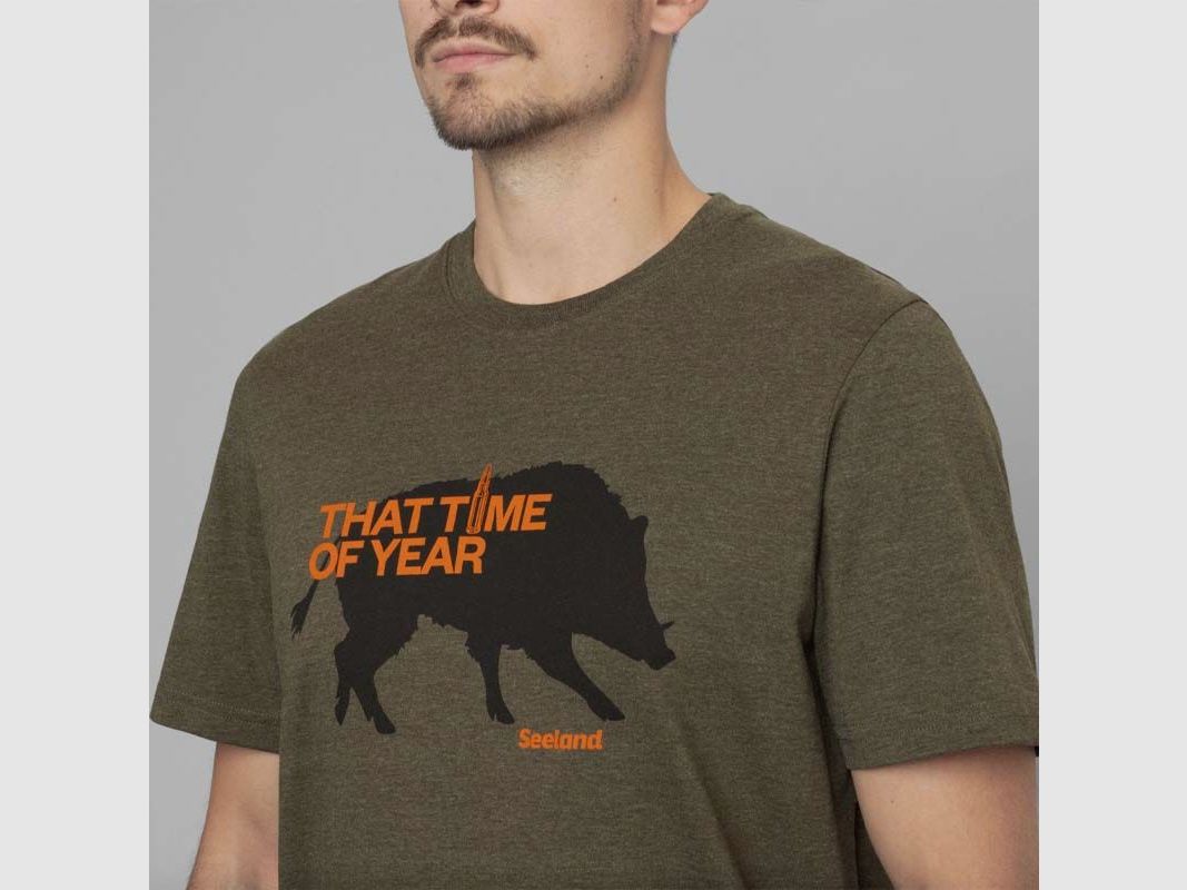 That Time Pine Green Seeland T-Shirt, image 5 of 12