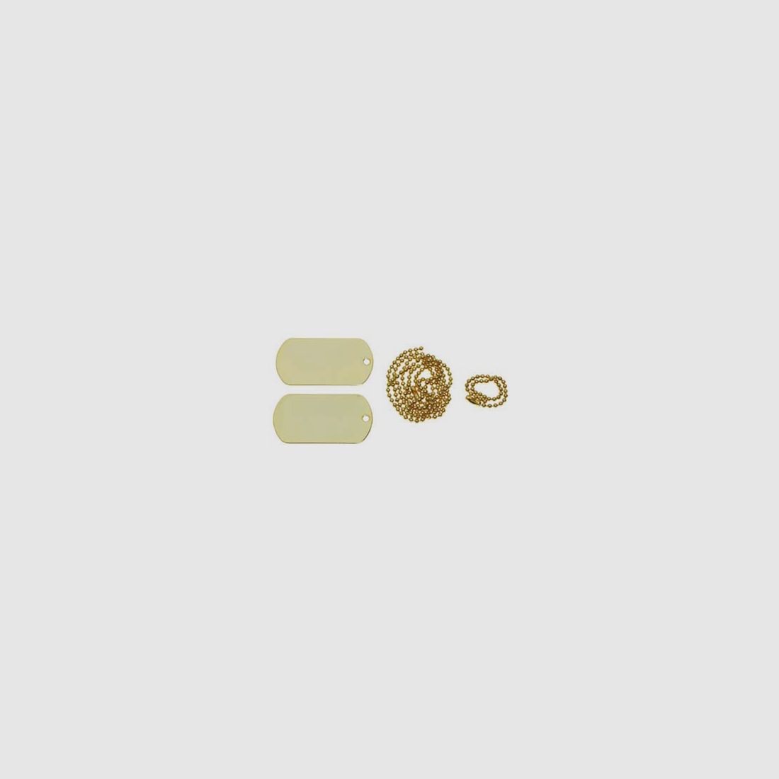 US identification tag, with chains, gold-colored