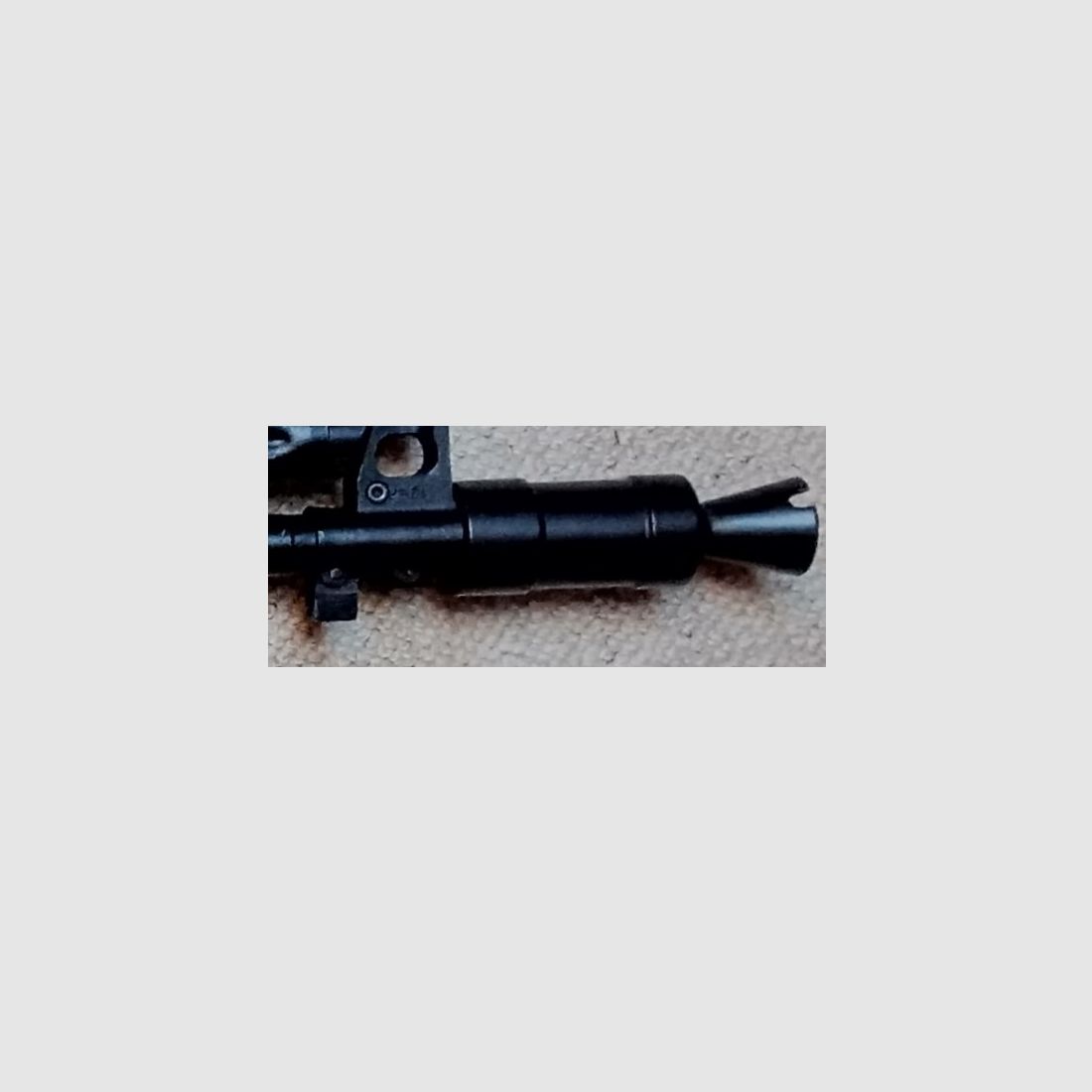 24x1,5 AK Flash Hider Dummy van staal / Muzzle Booster, Mündungsfeuerdämpfer terugslagversterker AK-100 AK-105 AK-104 AKS-74u