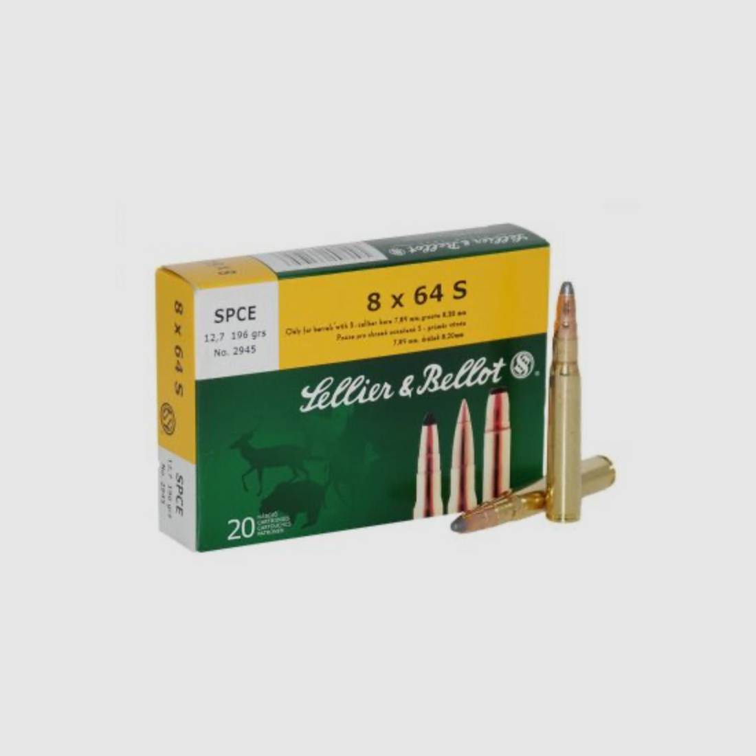 Sellier & Bellot 8x64S SP 12,7 g 196 gr