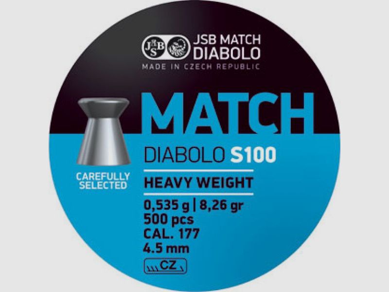 JSB Match Diabolo, 0,535g, 5000 schoten, kal. 4,5mm