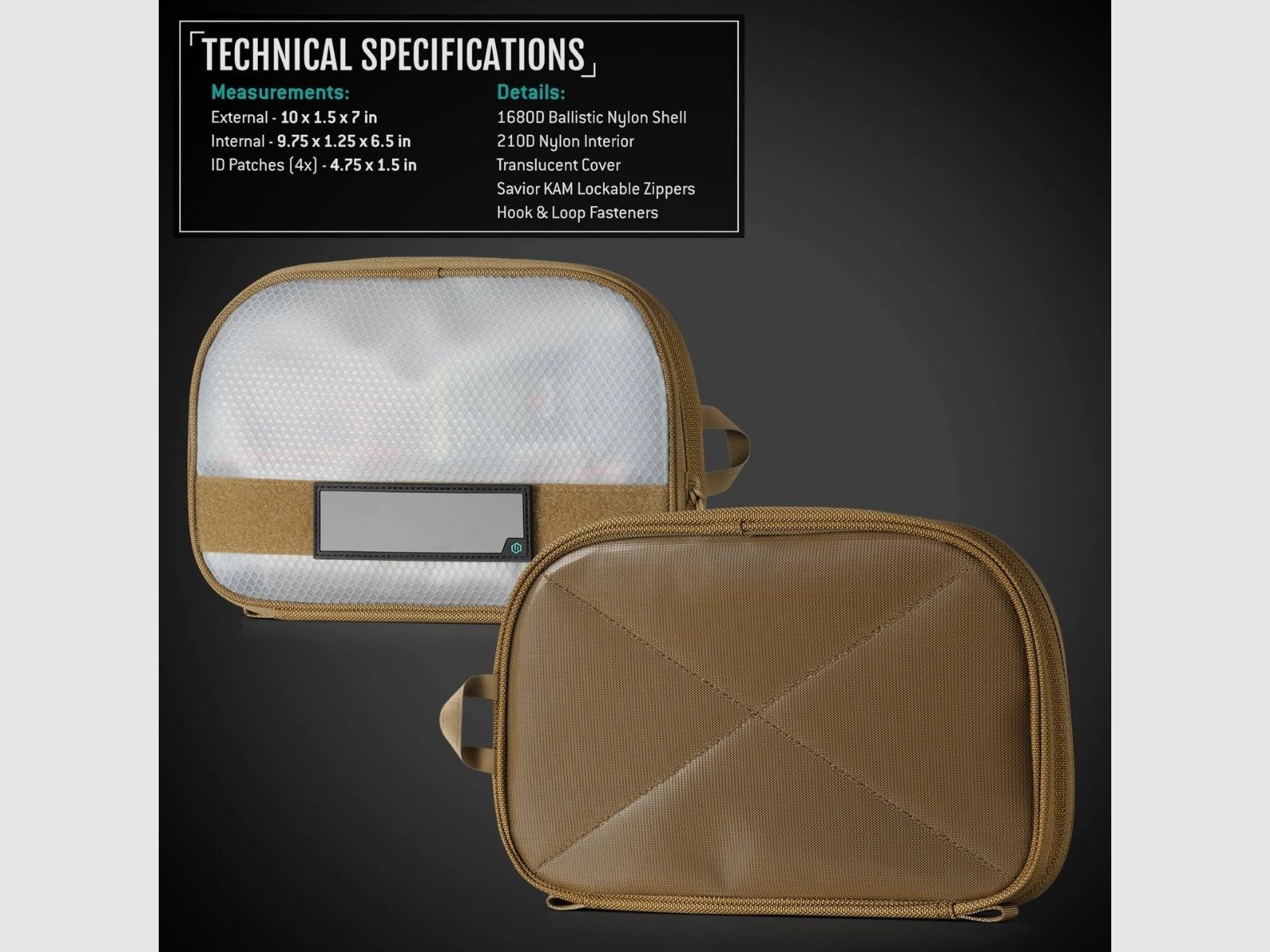 Savior - Pouch Core 11x7 2-pack - Groen - SP-PCORE11SEV-2P-OG, afbeelding 5 van 5