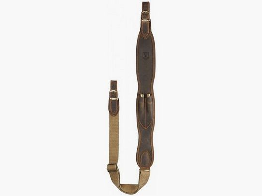 Sangle de fusil en daim avec porte-cartouches