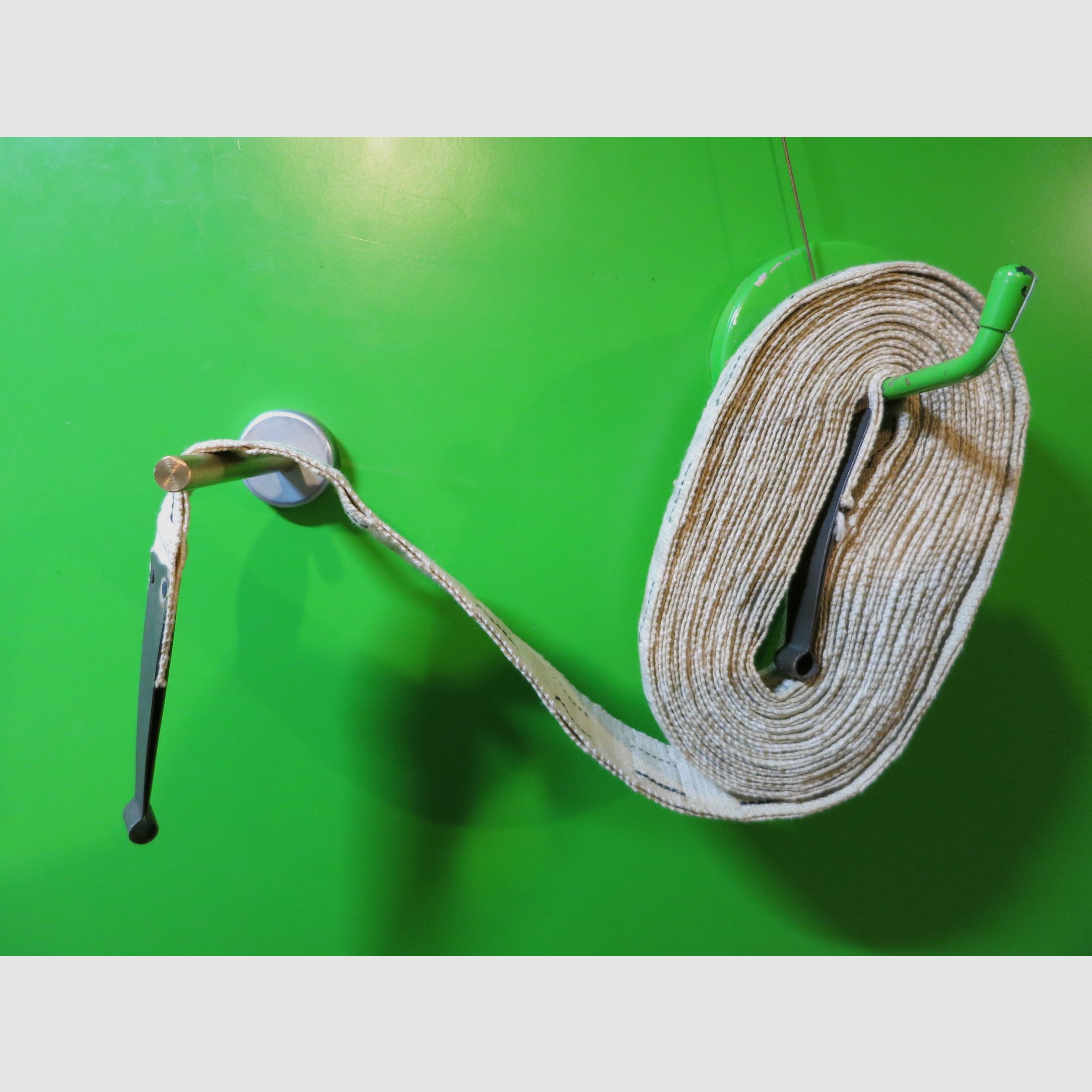 Ceinture en tissu Browning Cal .30 US de la WW2, M1919 USGI, ceinture de munitions en tissu originale R.M.C.