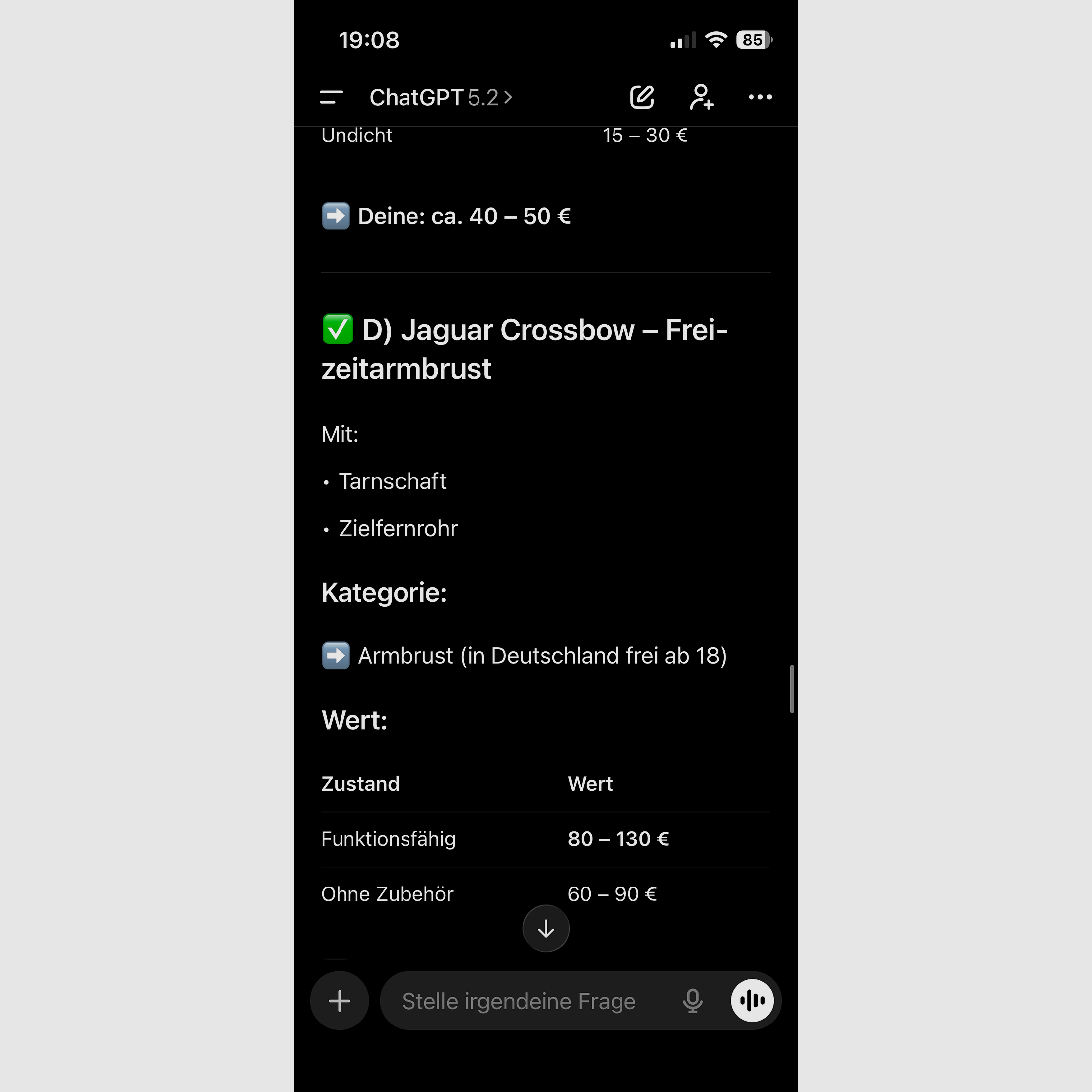 Jaguar Crossbow - Frei-zeitarmbrust