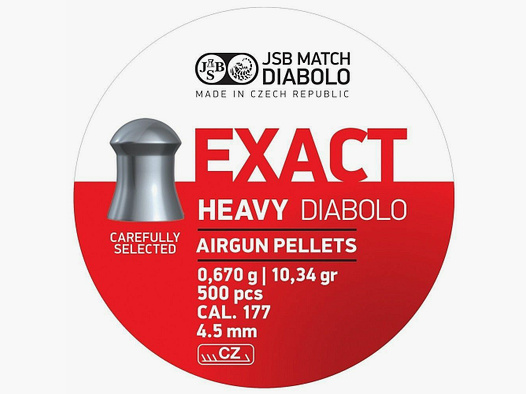 JSB Diabolos Exact Heavy Cal. 4,52 mm / 0,670g / 500 pz.