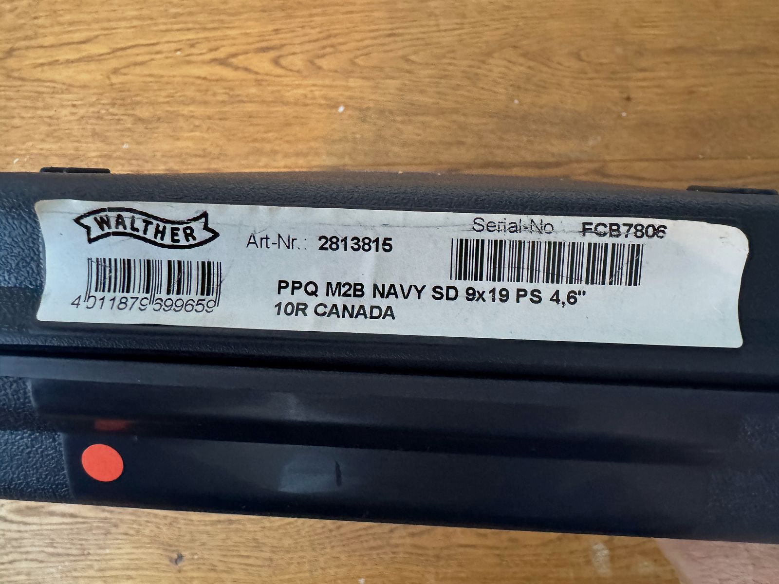 Walther PPQ M2 Navy SD 9mm Para 