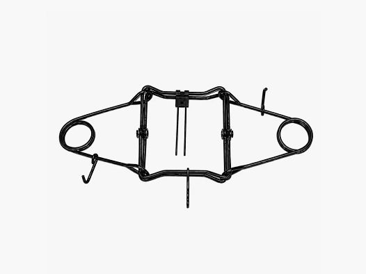 Trampa de doble resorte X de acero galvanizado 18 × 18 cm PHE