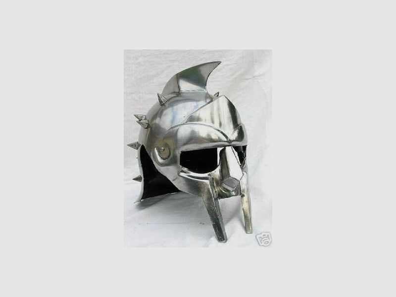 Gladiator Helm aus Rüstungsstahl mit Wangenschutz