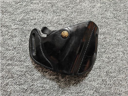 Bianchi Model 82 Leder Gürtel Holster für Heckler & Koch P7 / PSP / Umarex SP 9 /  IWG SP 9 mit Sicherungshebel zu Entnahmeverhinderung 