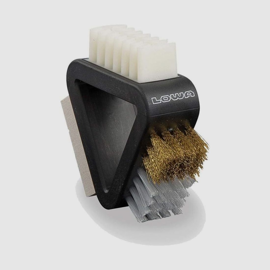 LOWA - 3-in-1-borstel - driehoekige borstel - zwart, afbeelding 1 van 2