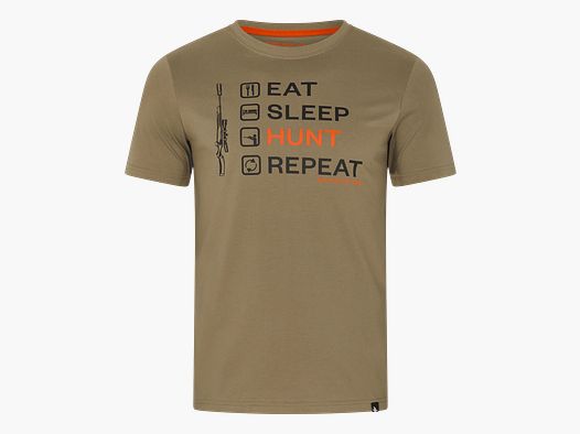 Seeland Kreuzlisten-T-Shirt Herr Covert Green M