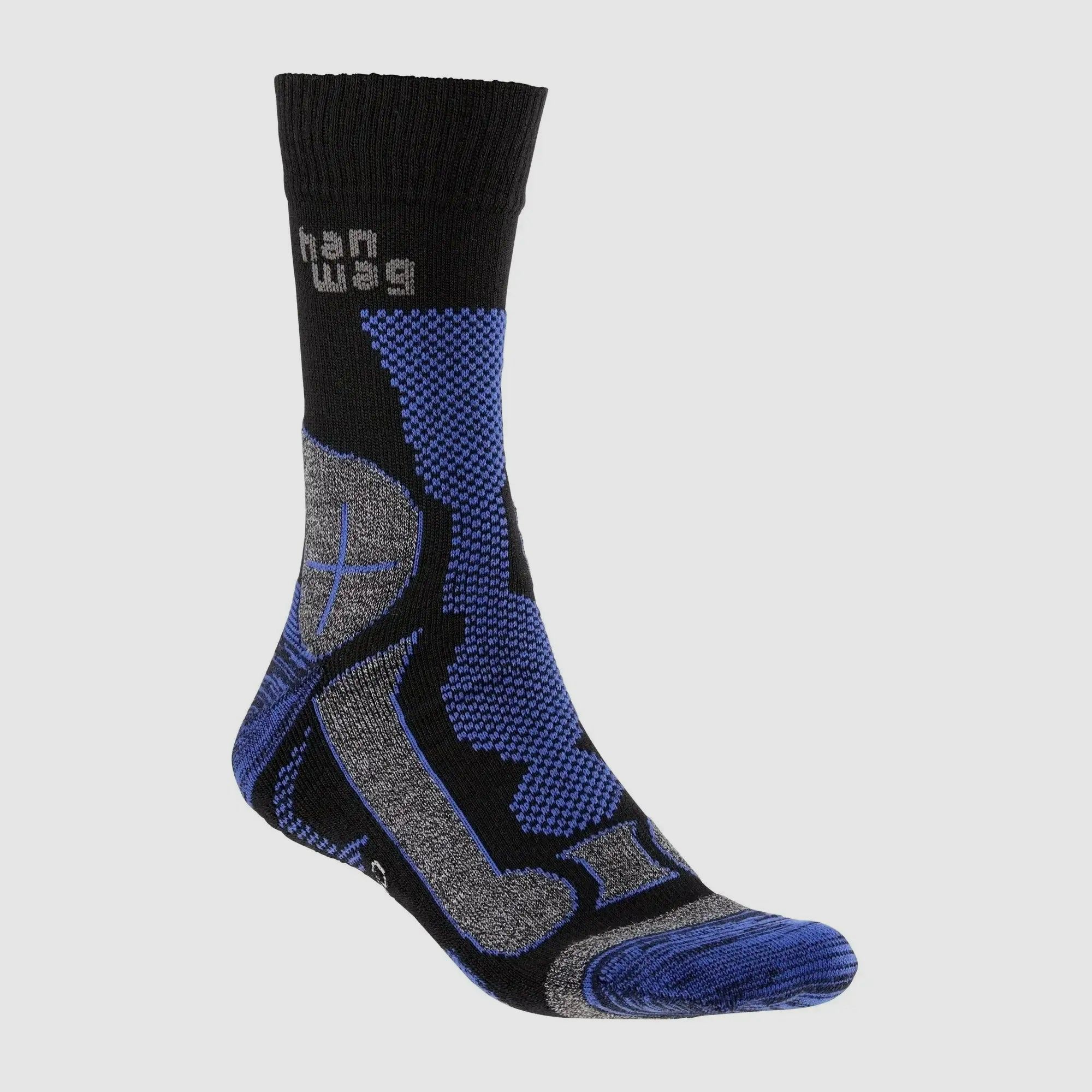 Hanwag Hanwag Socken Merino Trek schwarz royal blue - 39-41