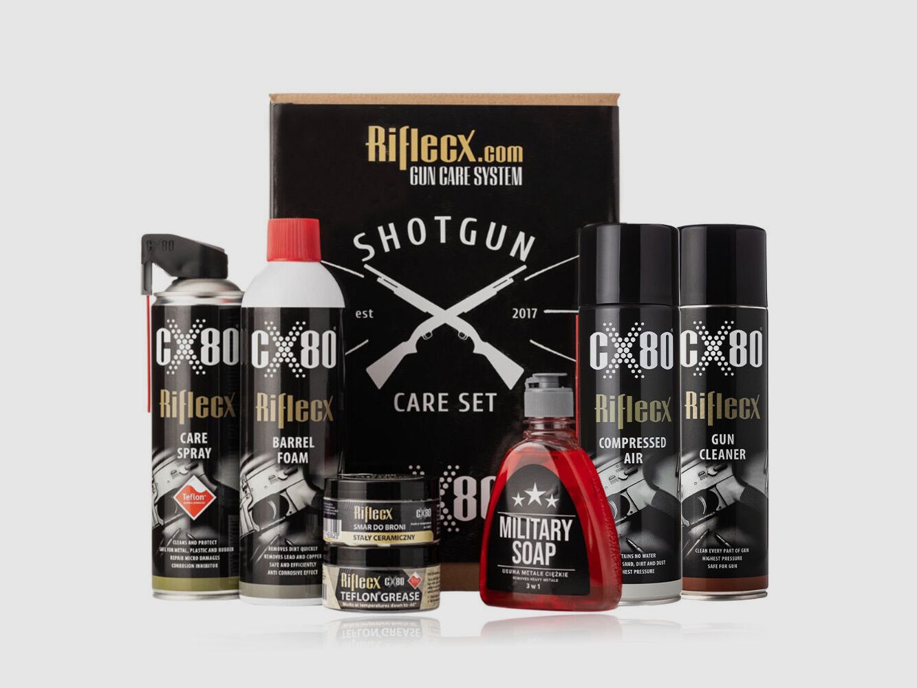 Rifle CX Flinten Set 8 Artikel + Box