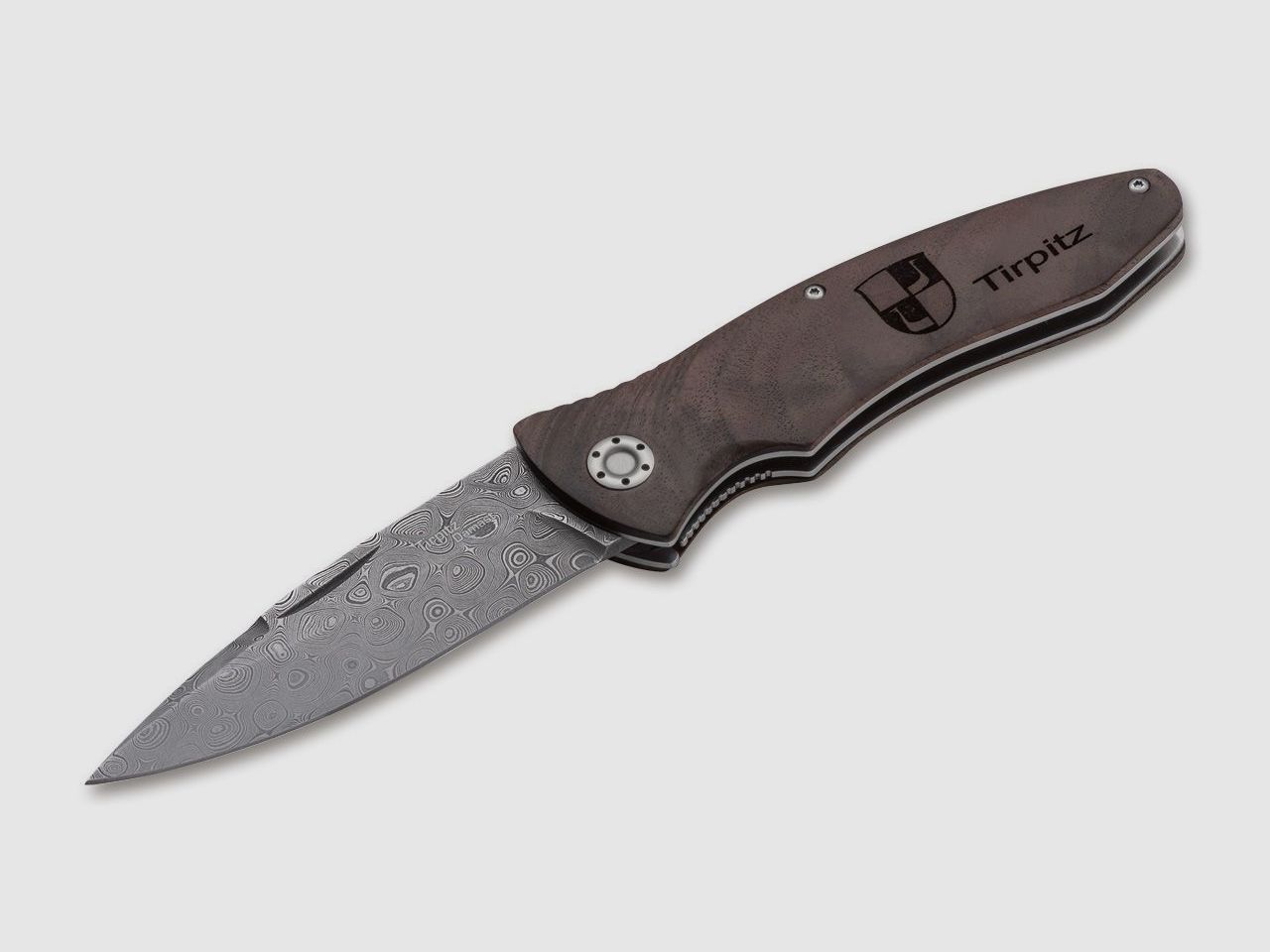 Tirpitz-Damast Wood 42 - helles Griffholz lagernd