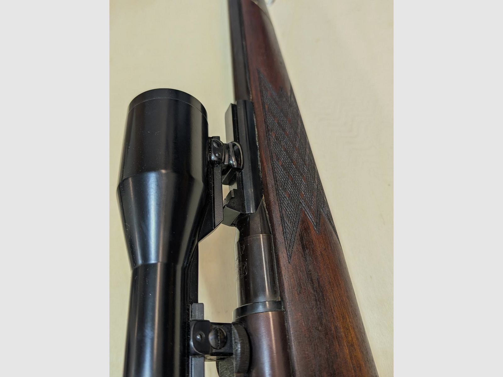 Mauser C66. Herhaler in het kaliber 7x64 met richtkijker